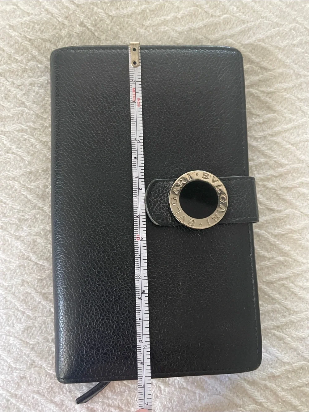 Vintage Bvlgari wallet black large